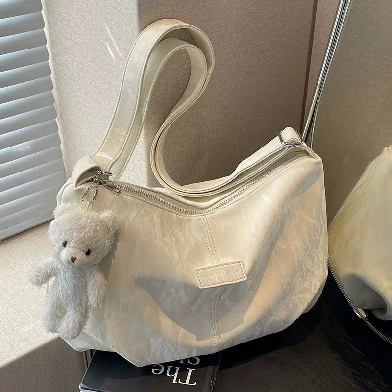 Teddy Bear Charm Soft Tote Bag