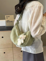 Teddy Bear Keychain Shoulder Bag