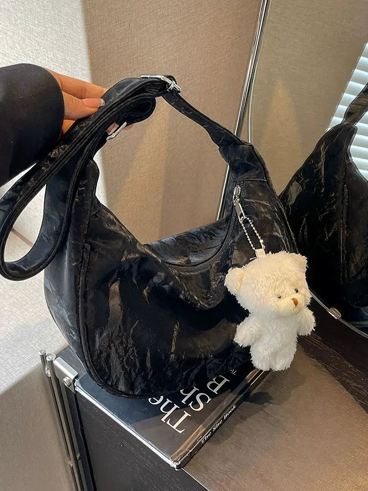 Teddy Bear Keychain Shoulder Bag