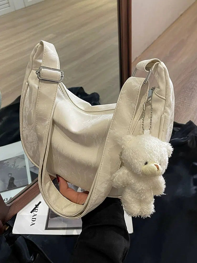 Teddy Bear Keychain Shoulder Bag