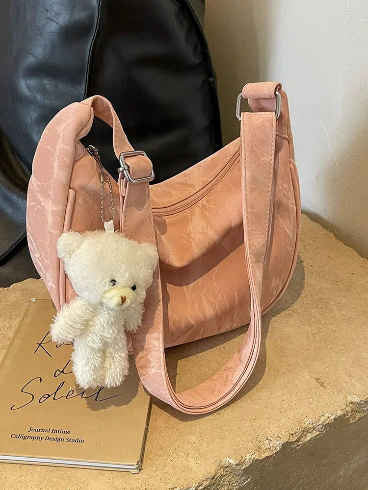 Teddy Bear Keychain Shoulder Bag