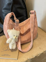Teddy Bear Keychain Shoulder Bag