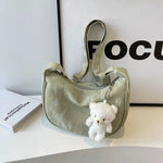 Teddy Bear Keychain Shoulder Bag