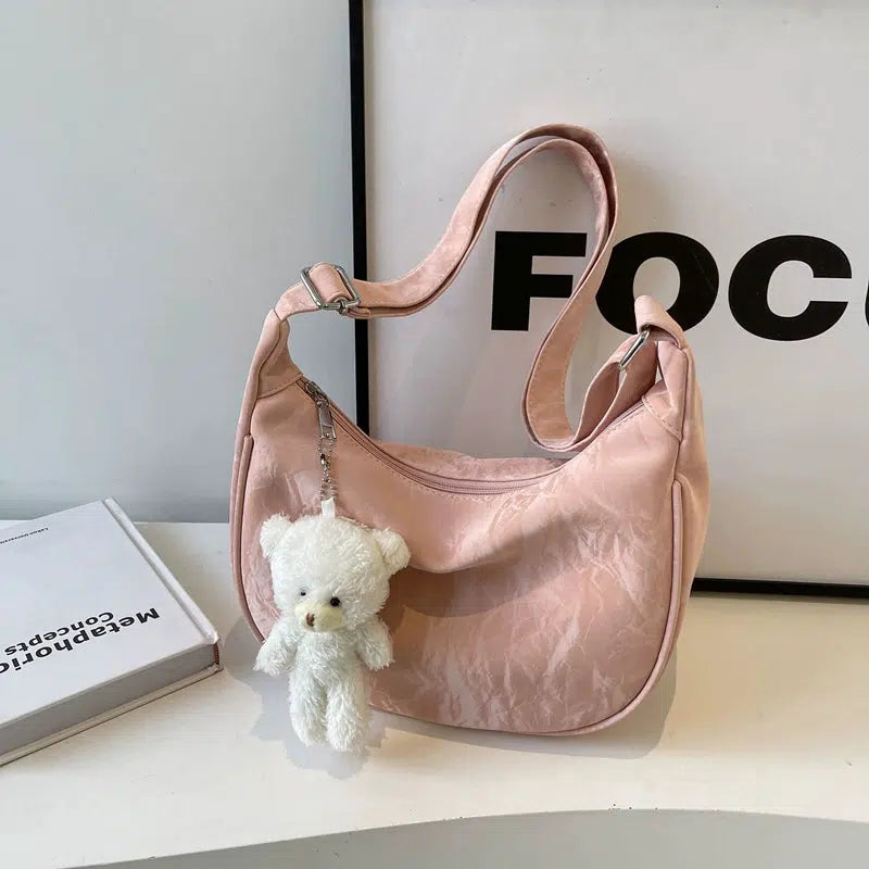 Teddy Bear Keychain Shoulder Bag