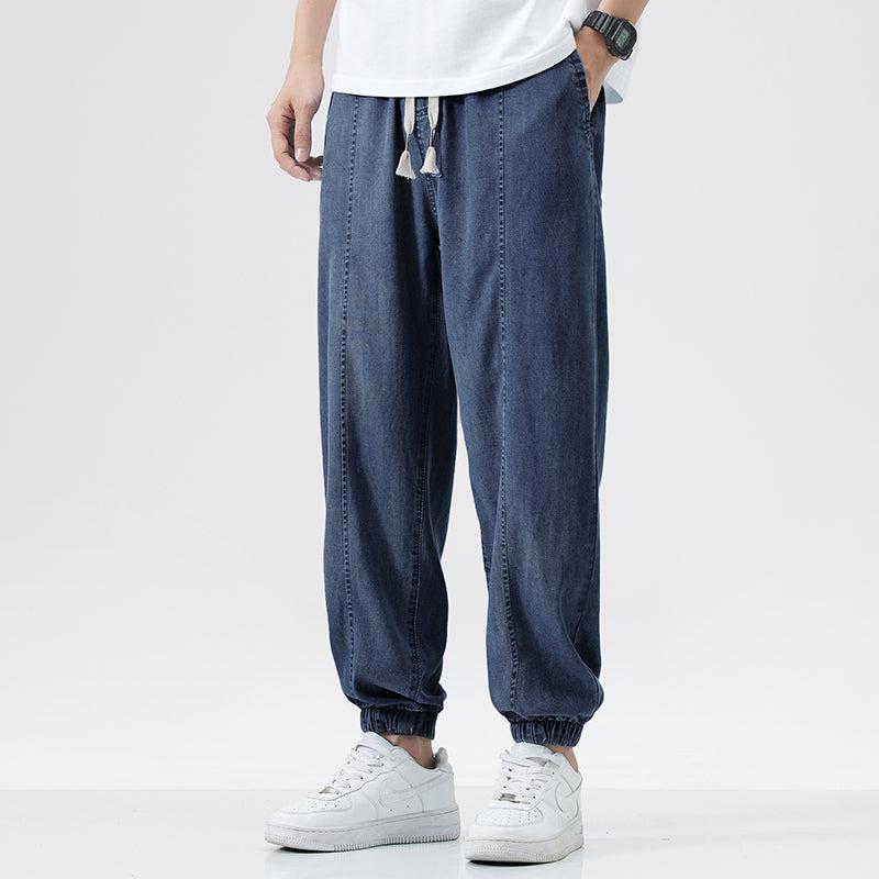 Tencel Summer Loose Thin Silk Pants