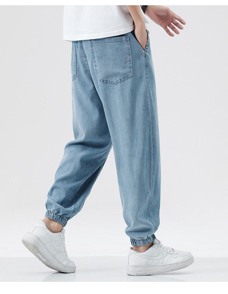 Tencel Summer Loose Thin Silk Pants