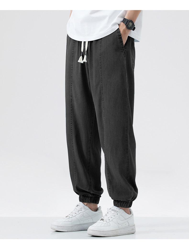 Tencel Summer Loose Thin Silk Pants