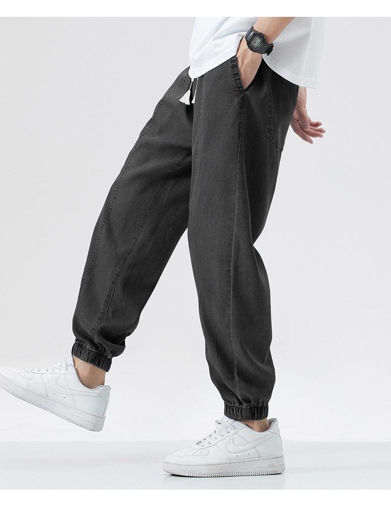 Tencel Summer Loose Thin Silk Pants