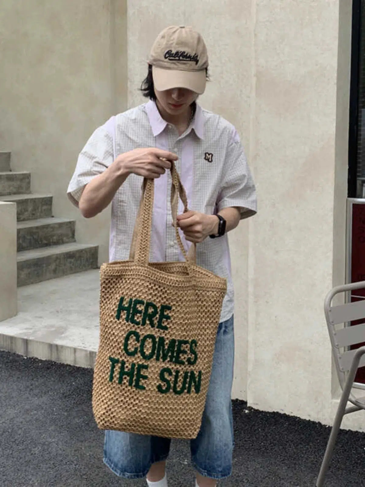 Text Design Canvas Bag