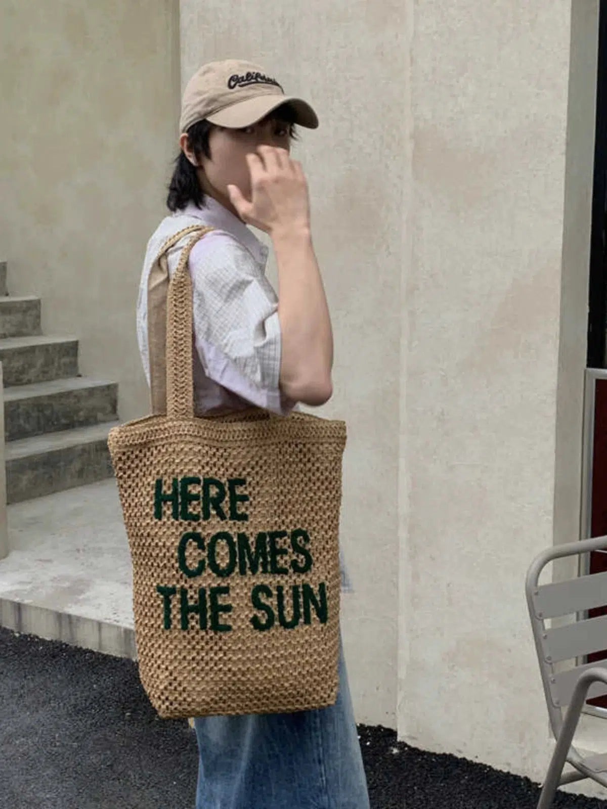 Text Design Canvas Bag