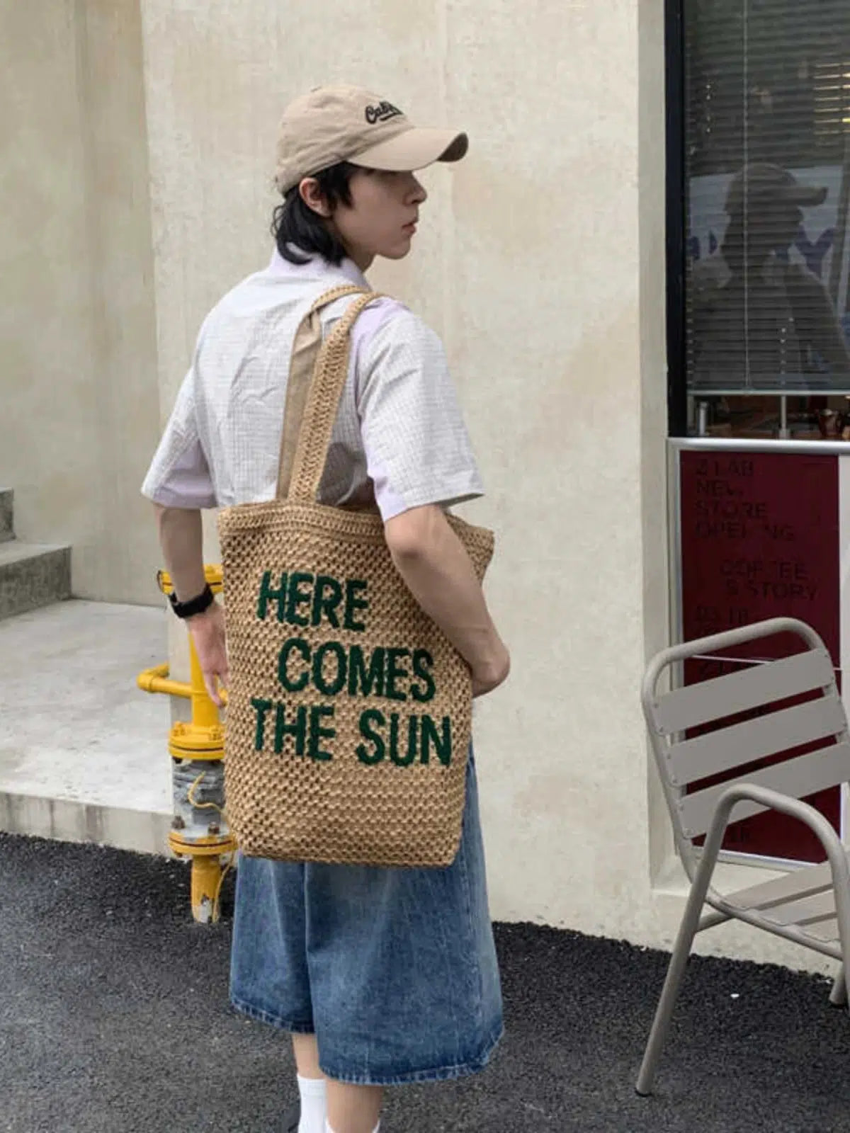 Text Design Canvas Bag