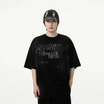 Text Print Crew Neck T-shirt