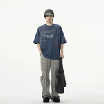 Text Print Crew Neck T-shirt