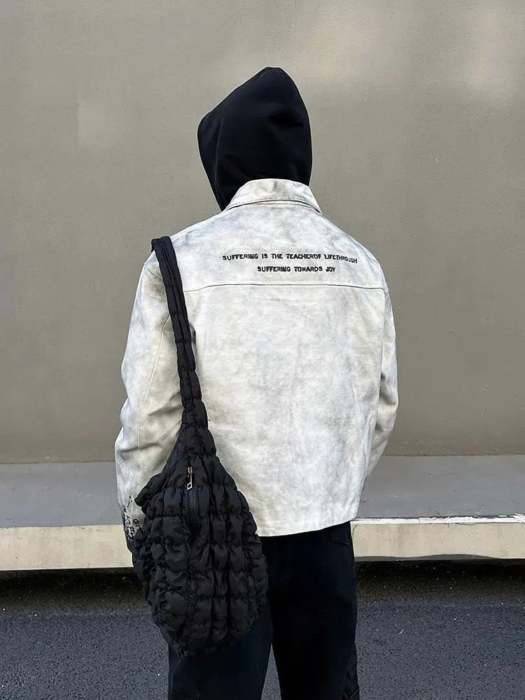 Text Print Graphic Jacket