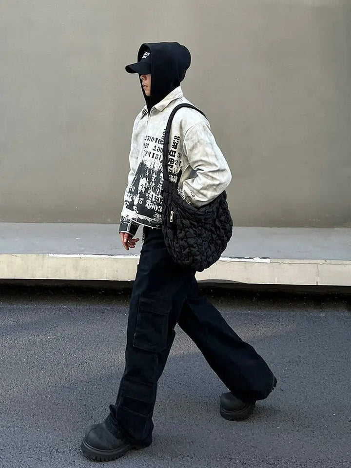 Text Print Graphic Jacket