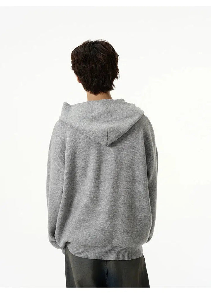 Text Print Hooded Sweater