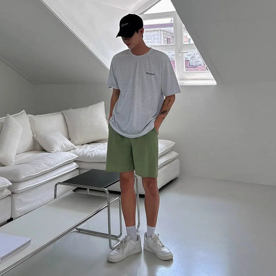 Text Printed Round Neck T-shirt