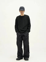 Textured Round Neck Bottoming Shirt