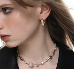 Textured Square Earrings