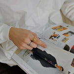 Textured Titanium Steel Ring