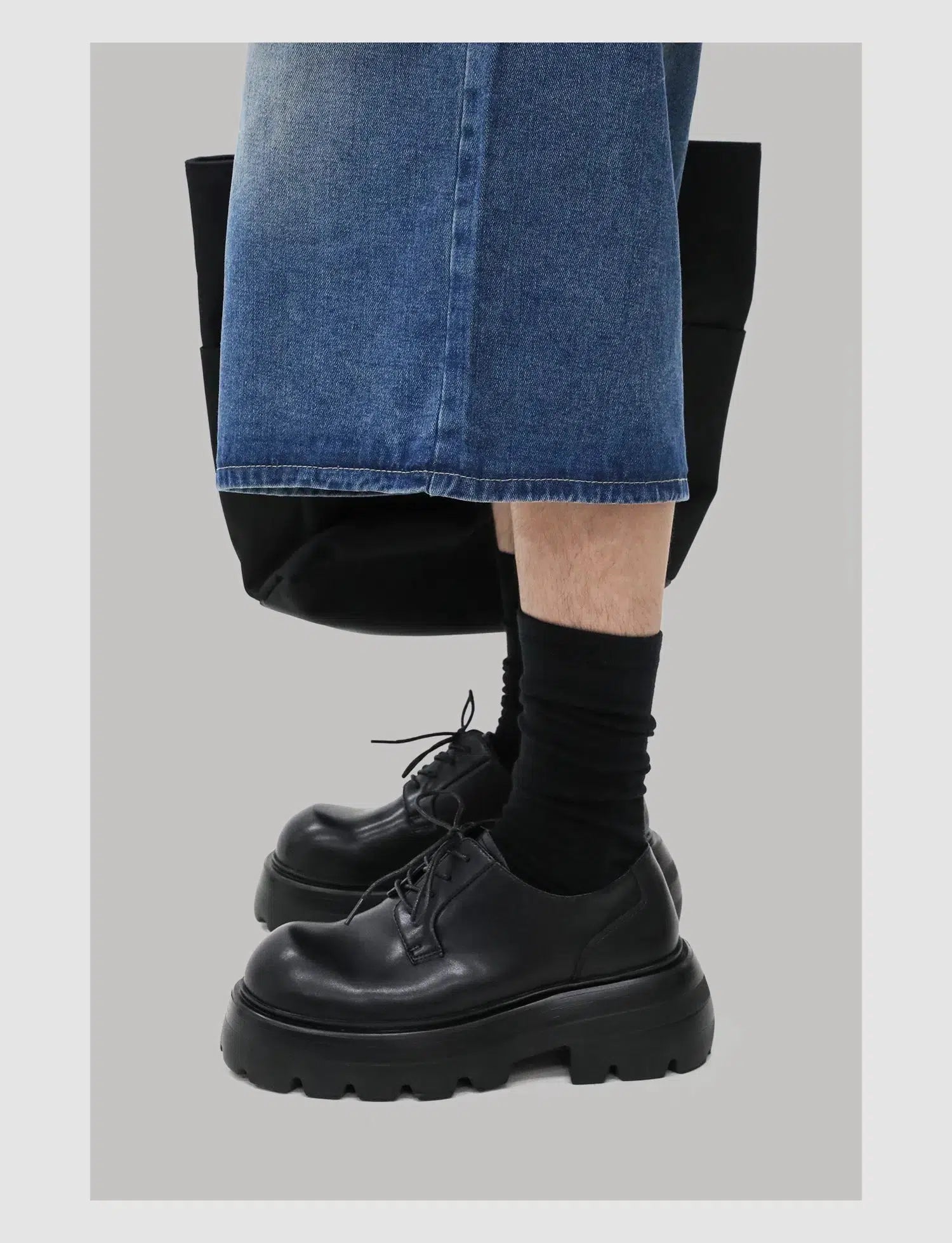 Thick Bottom Heightened Leather Shoes