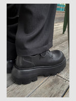 Thick Bottom Heightened Leather Shoes