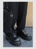 Thick Bottom Heightened Leather Shoes