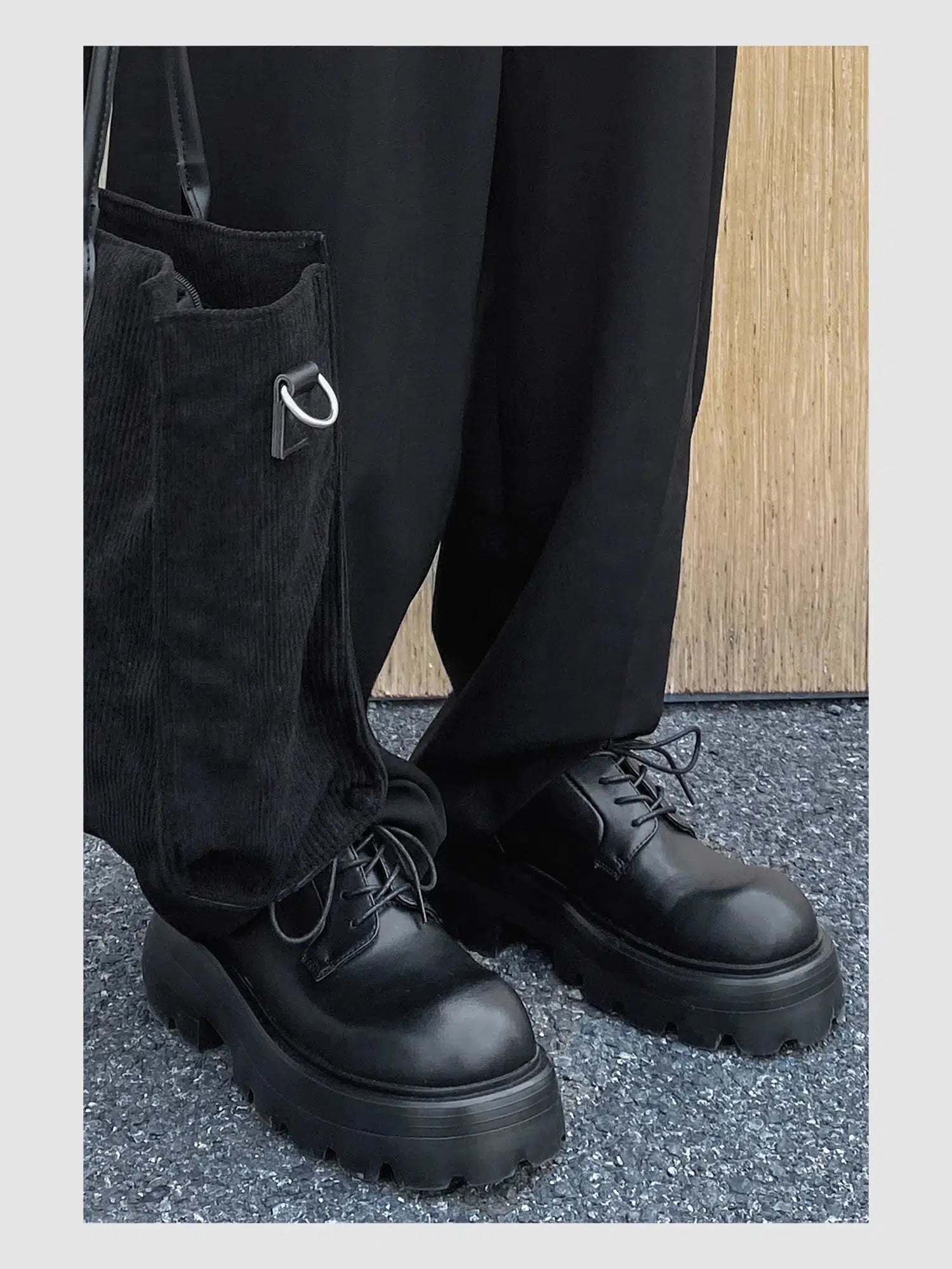 Thick Bottom Heightened Leather Shoes