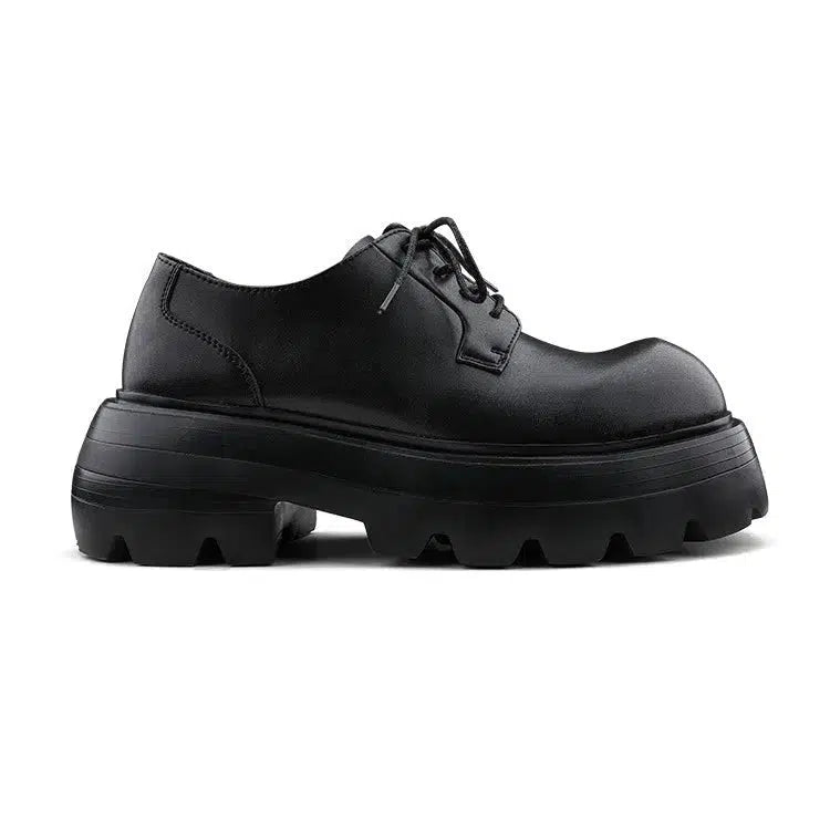 Thick Bottom Heightened Leather Shoes