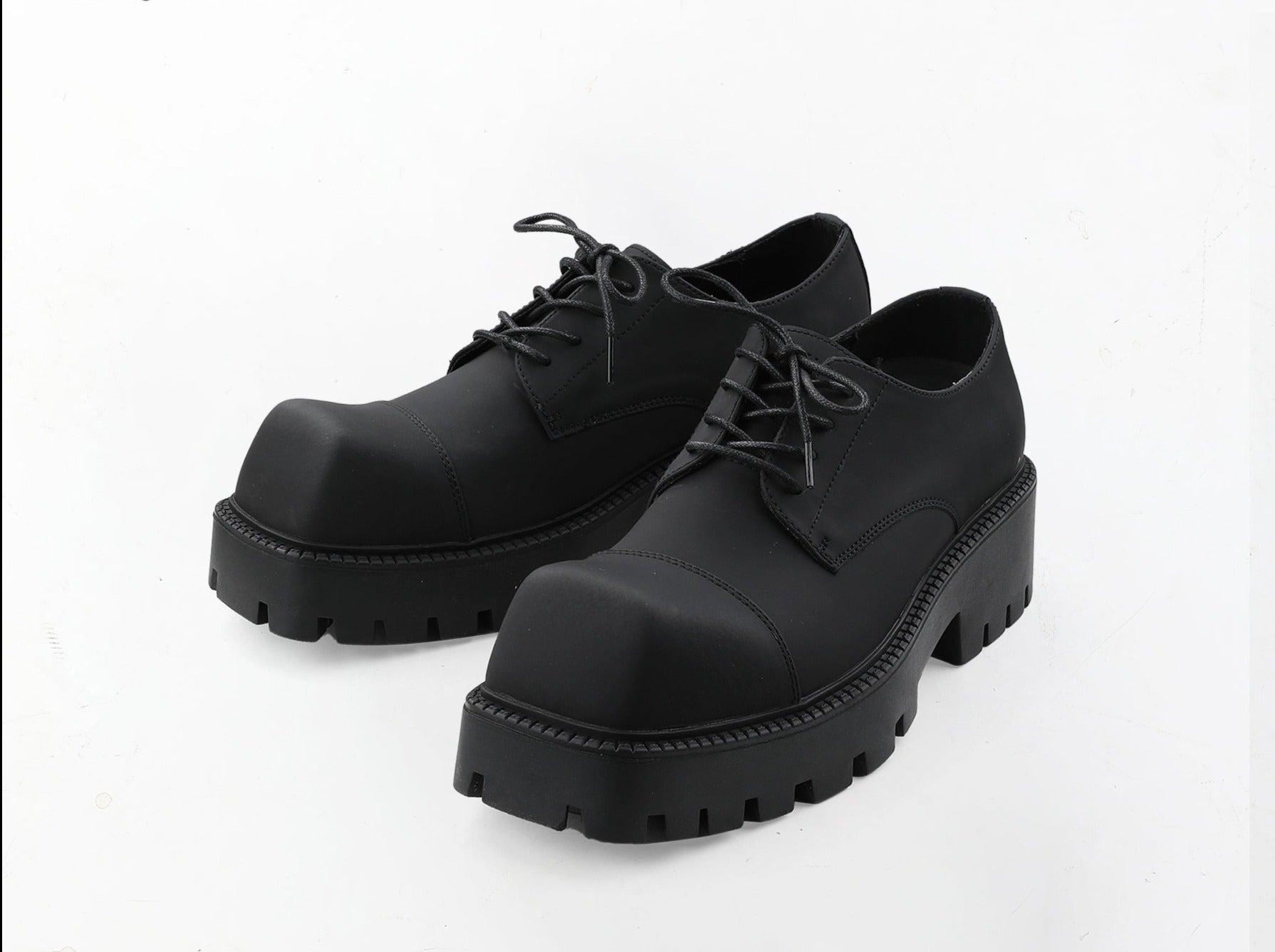 Thick-soled-Black-Square-Toe-Shoes – The Korean Fashion Thick-soled-Black-Square-Toe-Shoes – The Korean Fashion
