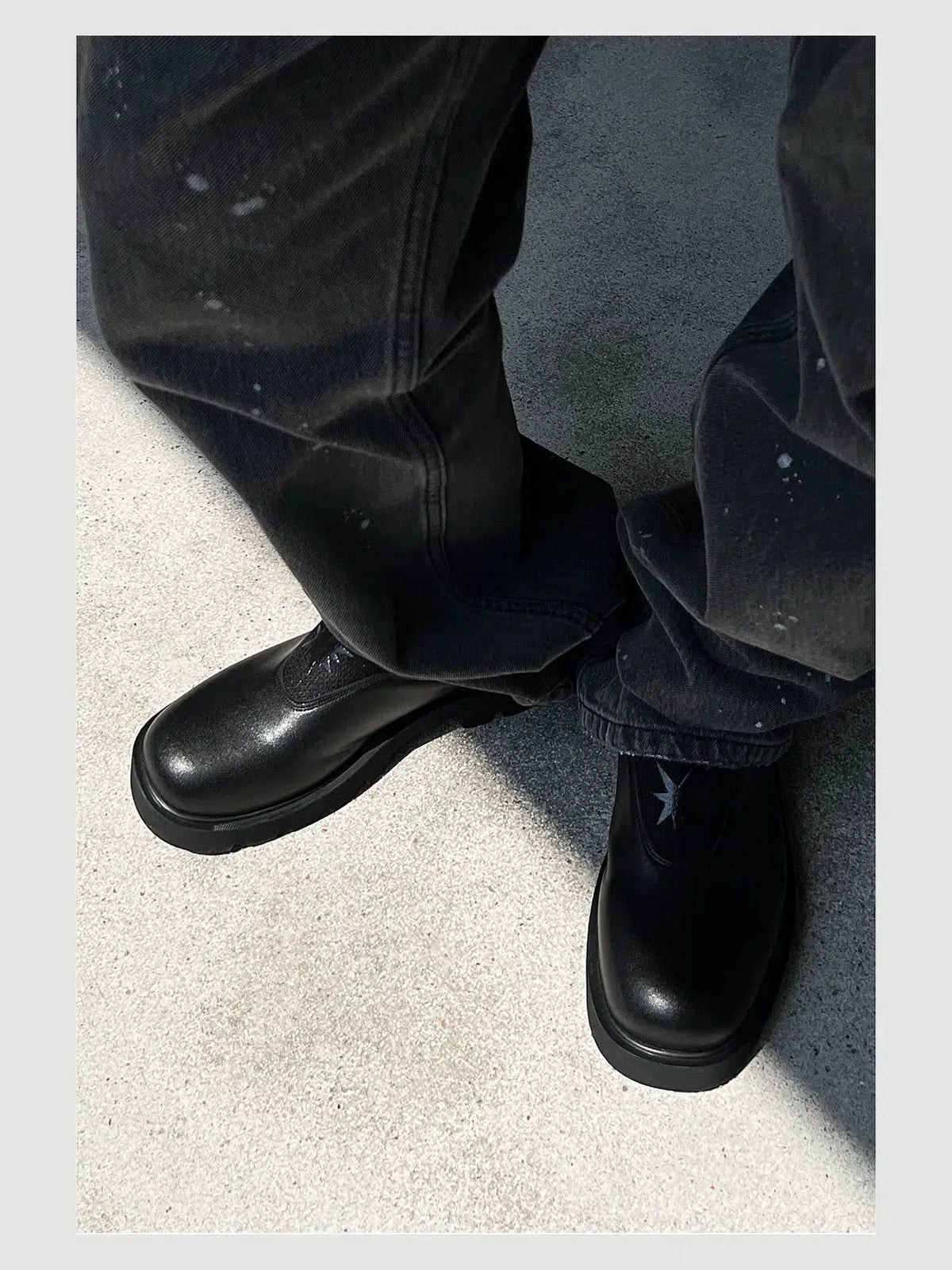 Thick-soled Slip-On Crocs with Star Design