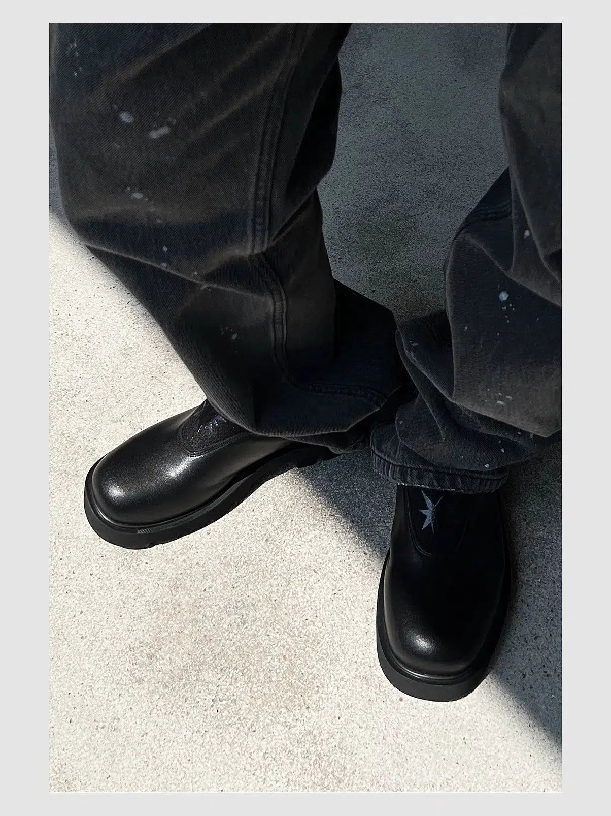 Thick-soled Slip-On Crocs with Star Design