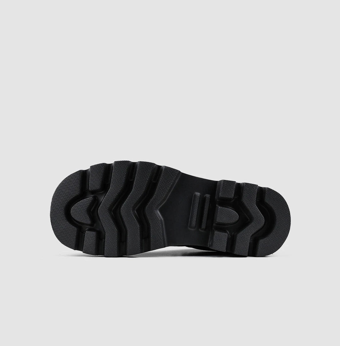 Thick-soled Sports Derby Leather Shoes