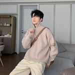 Thickened Turtleneck Half-Zip Lapel Sweater