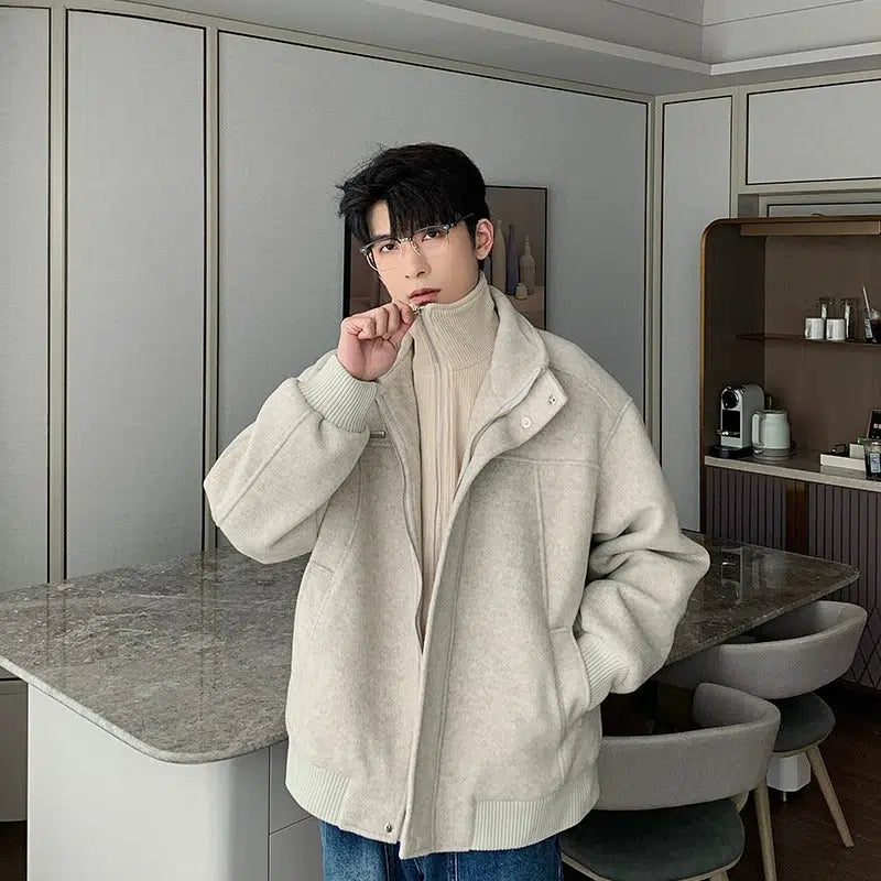 Thickened Two-piece Turtleneck Cotton Jacket