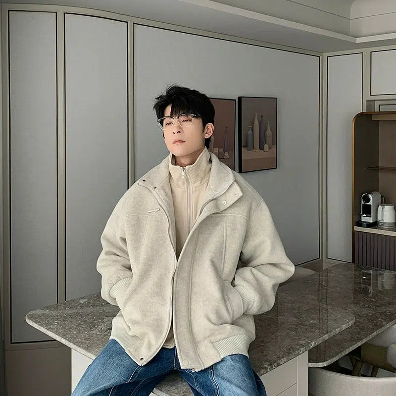 Thickened Two-piece Turtleneck Cotton Jacket