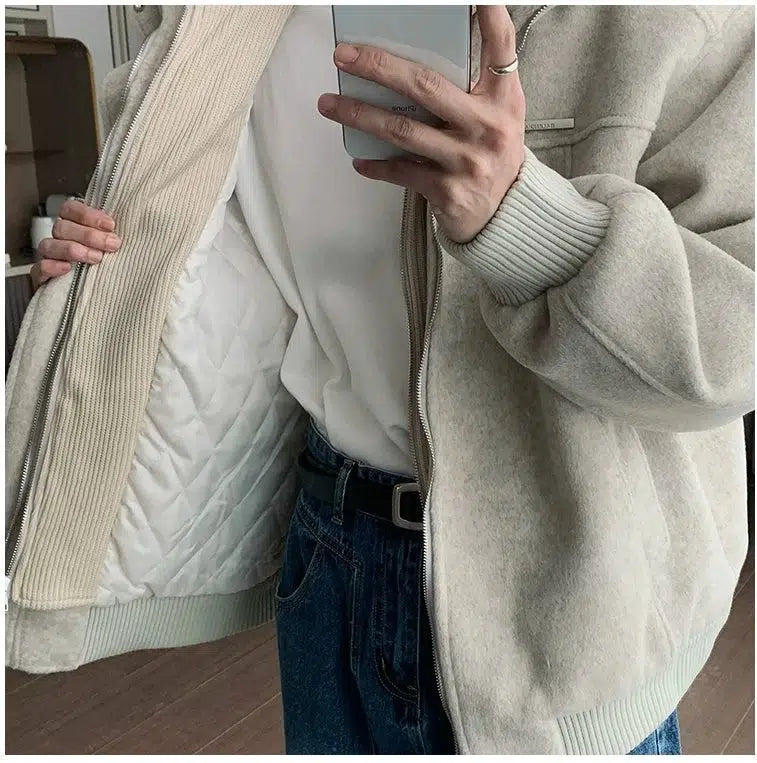 Thickened Two-piece Turtleneck Cotton Jacket