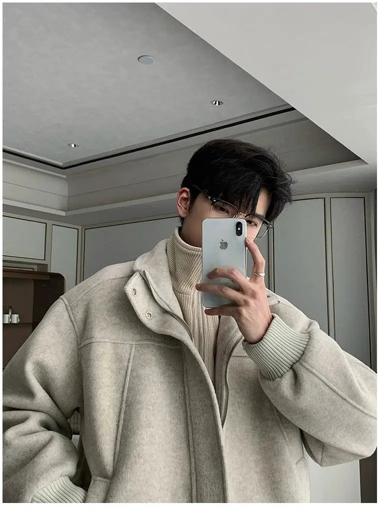 Thickened Two-piece Turtleneck Cotton Jacket