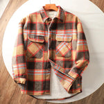 Thickened Velvet Flannel Plaid Jacket