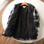 Thickened Velvet Flannel Plaid Shirt