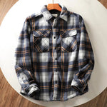 Thickened Velvet Flannel Plaid Shirt