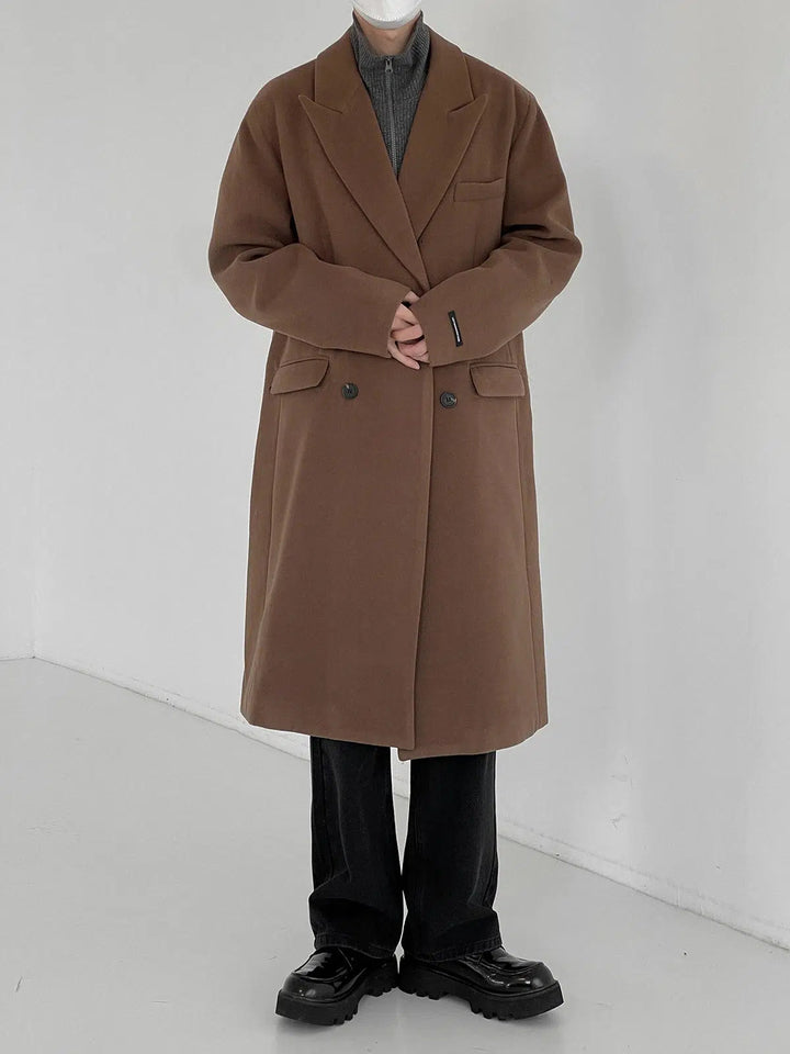 Thickened Woolen Trench-Coat