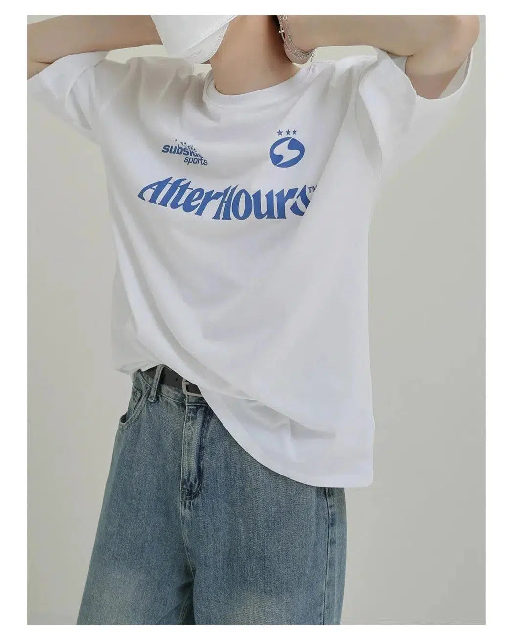 Thin Cotton Letter Printed T-Shirt