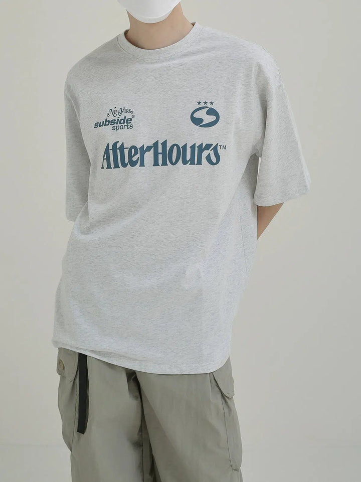 Thin Cotton Letter Printed T-Shirt