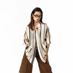 Thin Hollow Striped Shirt