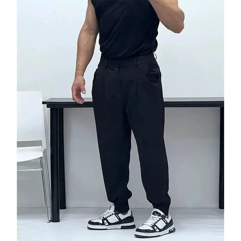 Thin elastic drape harem Pants