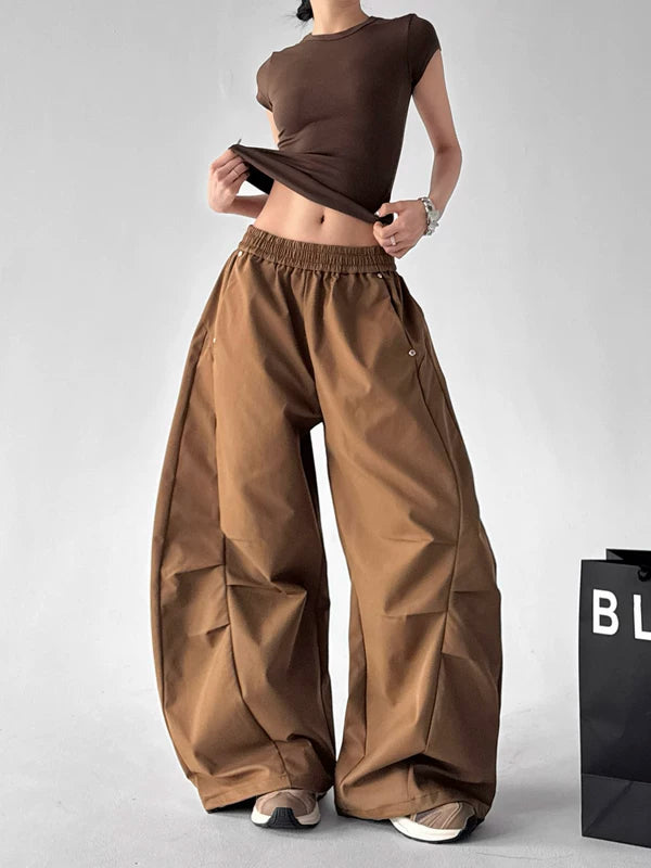 High Waist Wide Leg Cargo Pants 2