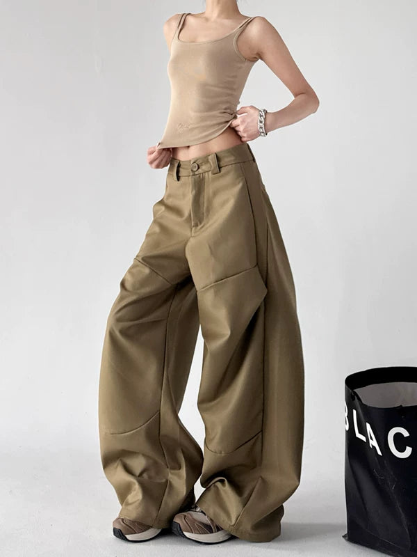 High Waisted Wide Leg Cargo Pants 3