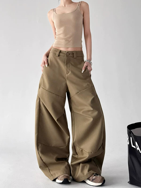 High Waisted Wide Leg Cargo Pants 5