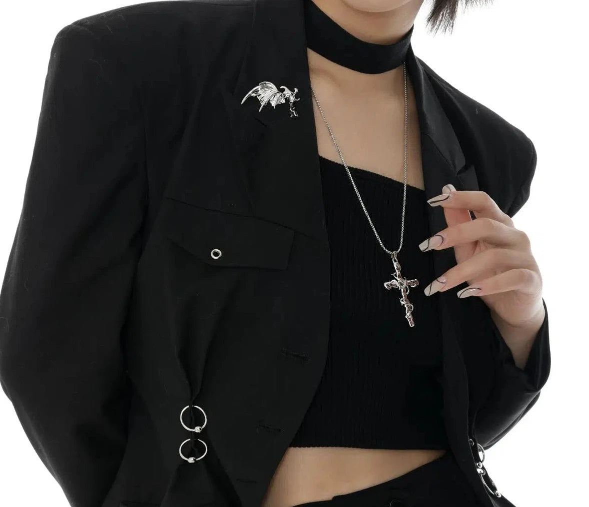 Thorns Cross Necklace